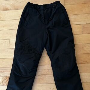 Lands' End Kids Black Snow Pants
